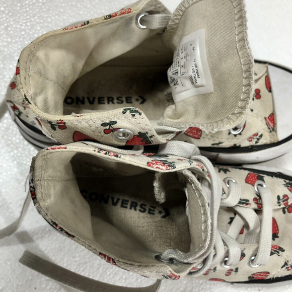 Converse Chuck Taylor All Star Platform Eva Hi Strawberry AOP Girls SZ 12.5 - Picture 7 of 12